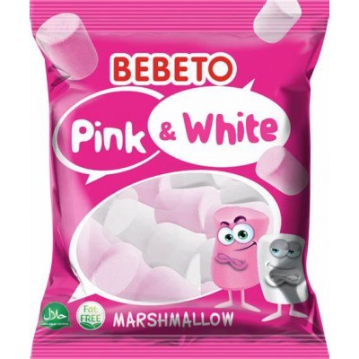 Bebeto Halal Pink & White Marshmallow  275g